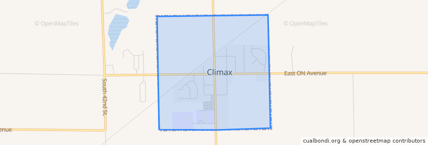 Mapa de ubicacion de Climax.