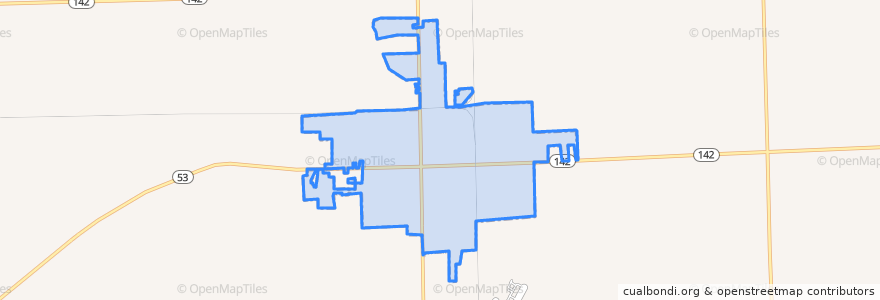 Mapa de ubicacion de Bad Axe.