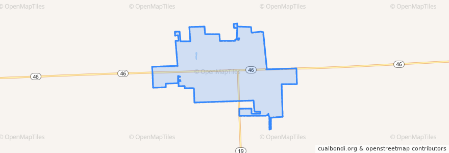 Mapa de ubicacion de Sandusky.