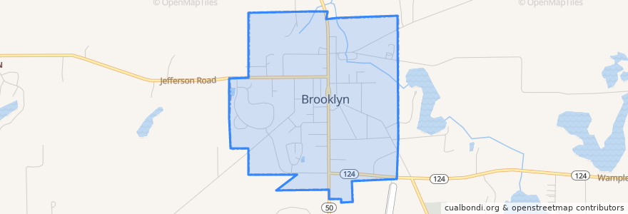 Mapa de ubicacion de Brooklyn.