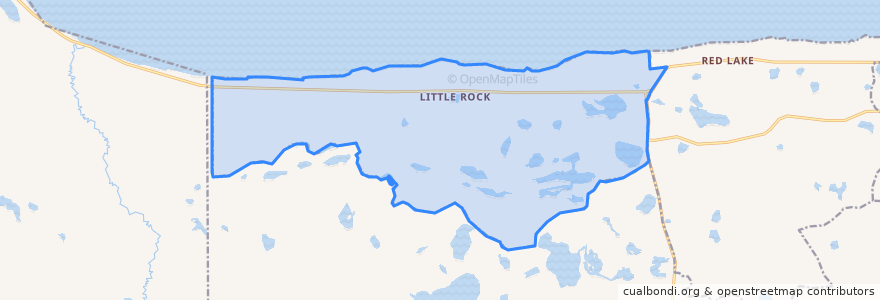 Mapa de ubicacion de Little Rock.