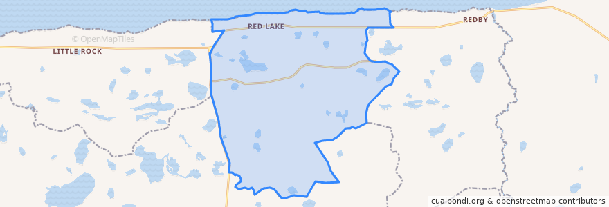 Mapa de ubicacion de Red Lake.