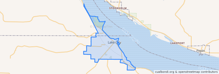 Mapa de ubicacion de Lake City.