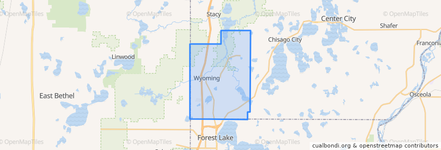 Mapa de ubicacion de Wyoming.