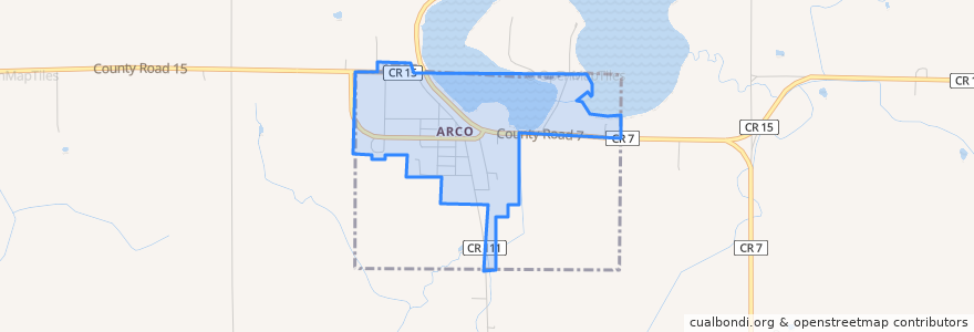 Mapa de ubicacion de Arco.