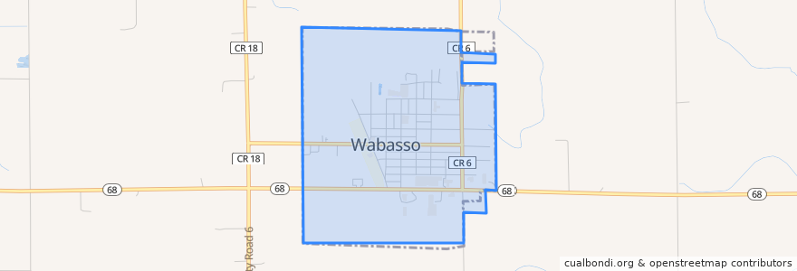 Mapa de ubicacion de Wabasso.