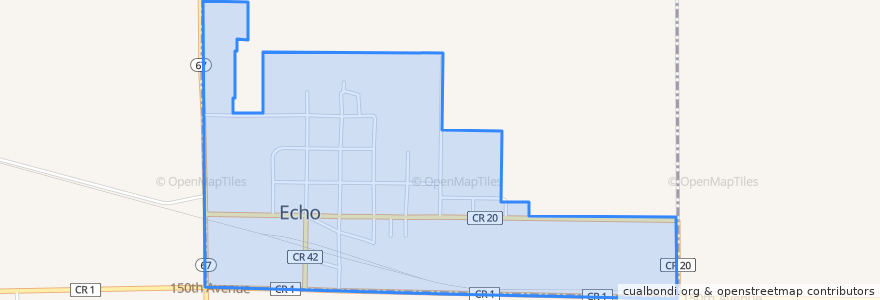 Mapa de ubicacion de Echo.