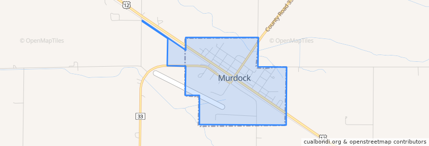 Mapa de ubicacion de Murdock.