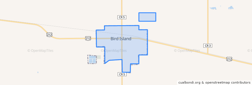 Mapa de ubicacion de Bird Island.