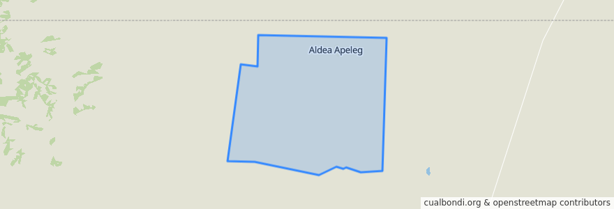 Mapa de ubicacion de Comisión de Fomento de Aldea Apeleg.