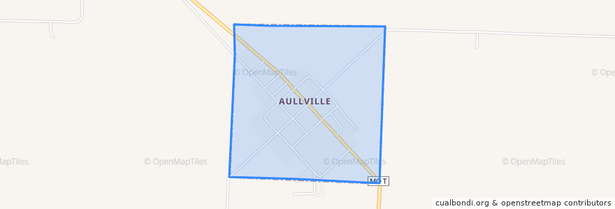 Mapa de ubicacion de Aullville.