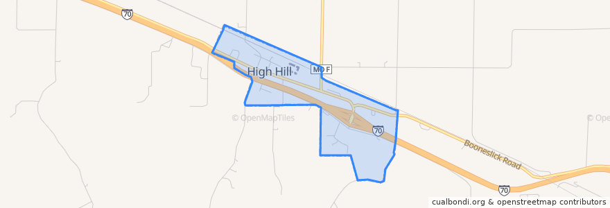 Mapa de ubicacion de High Hill.