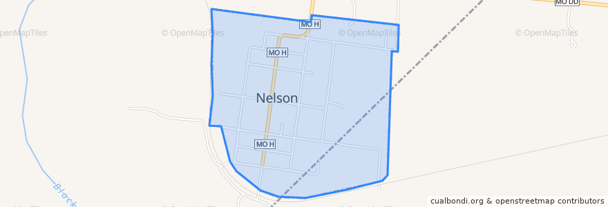 Mapa de ubicacion de Nelson.