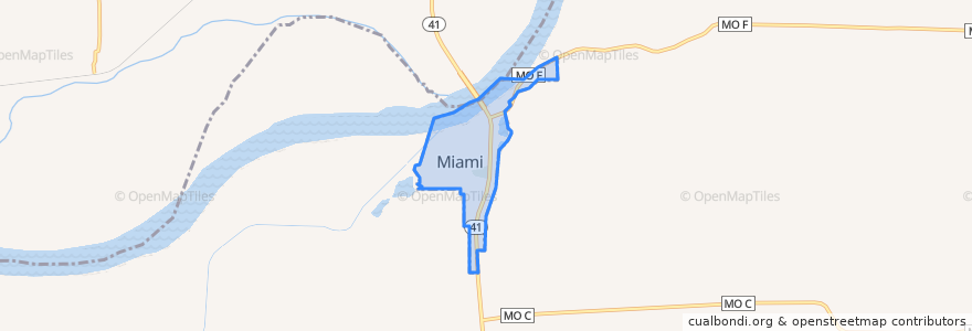 Mapa de ubicacion de Miami.