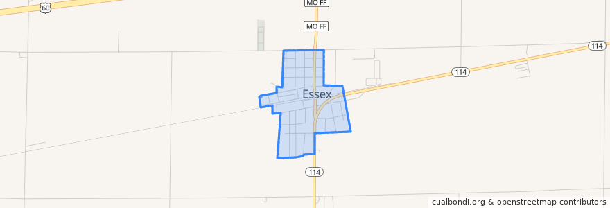 Mapa de ubicacion de Essex.