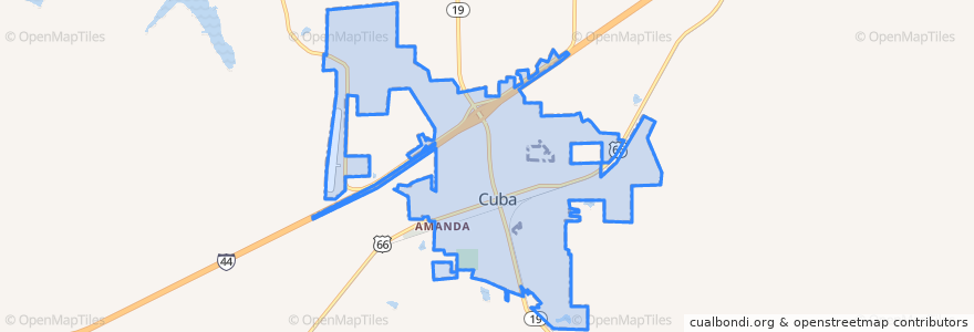 Mapa de ubicacion de Cuba.