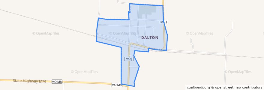 Mapa de ubicacion de Dalton.