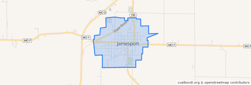 Mapa de ubicacion de Jamesport.