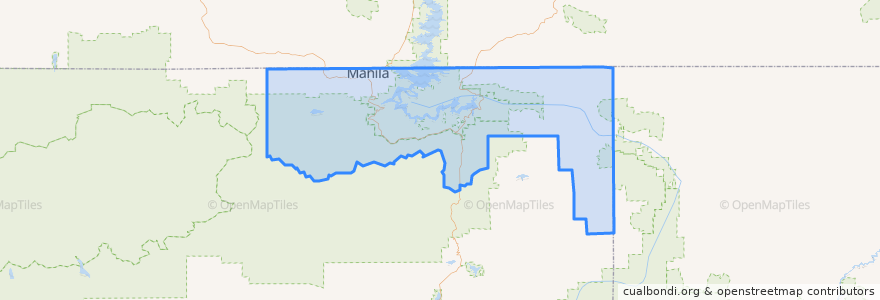 Mapa de ubicacion de Daggett County.