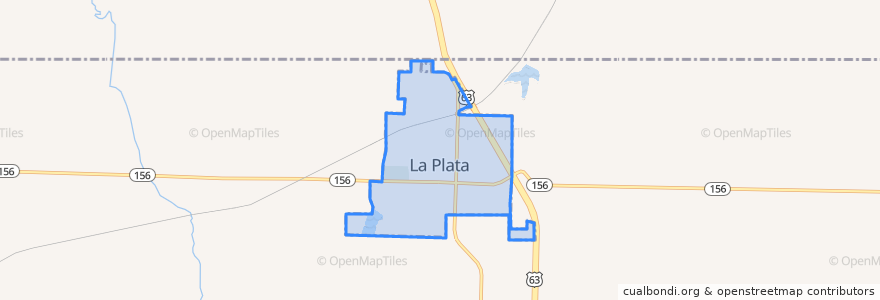 Mapa de ubicacion de La Plata.