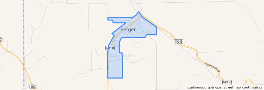 Mapa de ubicacion de Berger.