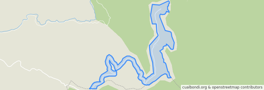 Mapa de ubicacion de Lake Mountain Alpine Resort.