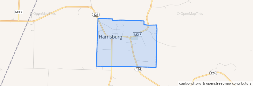 Mapa de ubicacion de Harrisburg.