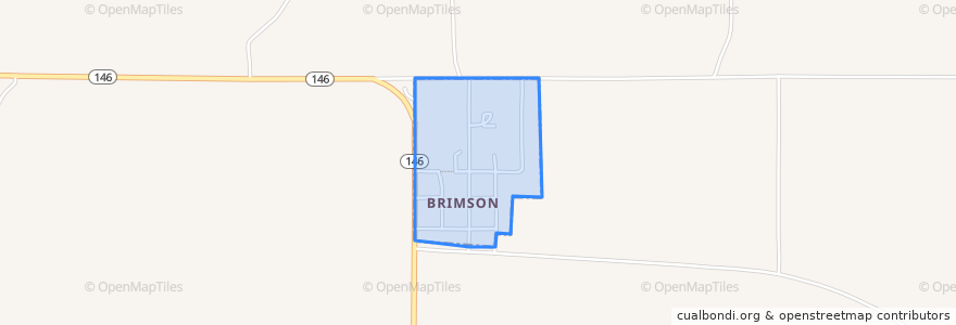 Mapa de ubicacion de Brimson.