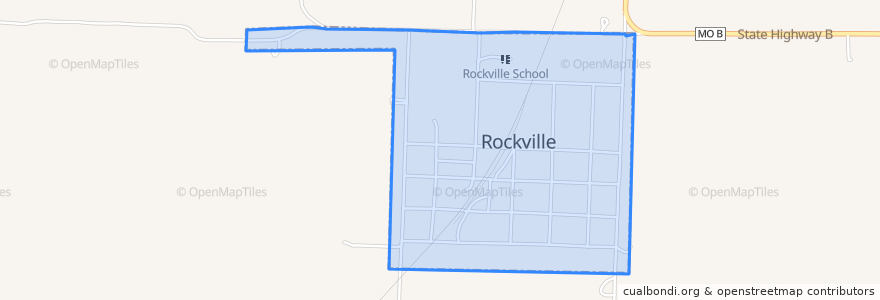 Mapa de ubicacion de Rockville.