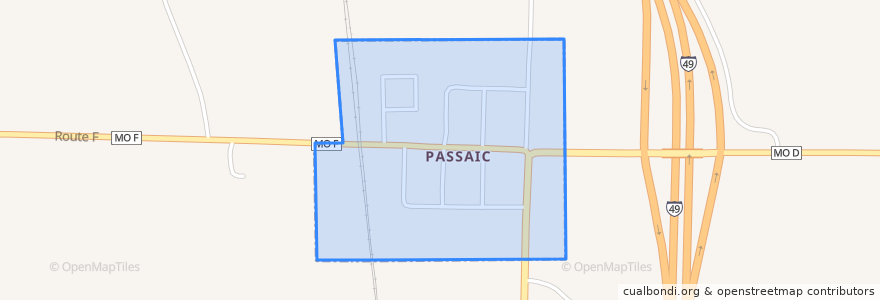 Mapa de ubicacion de Passaic.