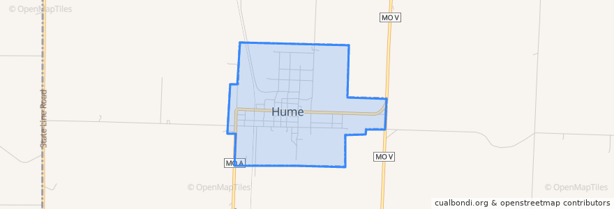 Mapa de ubicacion de Hume.