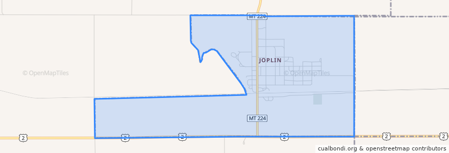 Mapa de ubicacion de Joplin.