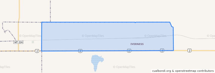 Mapa de ubicacion de Inverness.