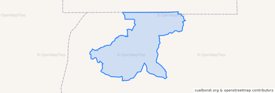 Mapa de ubicacion de Pryor.