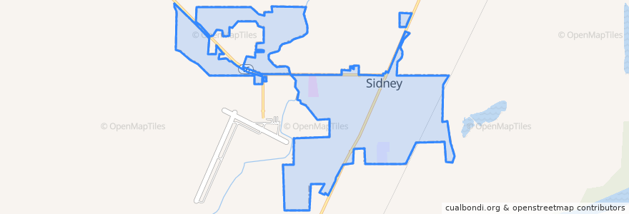 Mapa de ubicacion de Sidney.