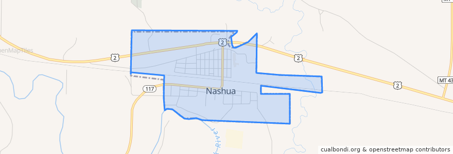 Mapa de ubicacion de Nashua.