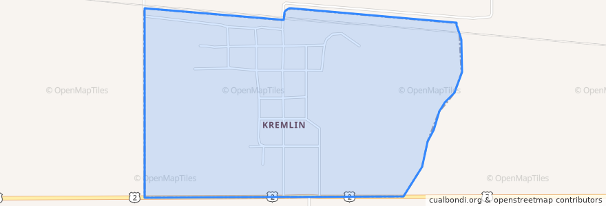 Mapa de ubicacion de Kremlin.