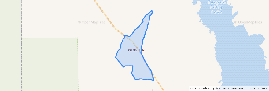 Mapa de ubicacion de Winston.