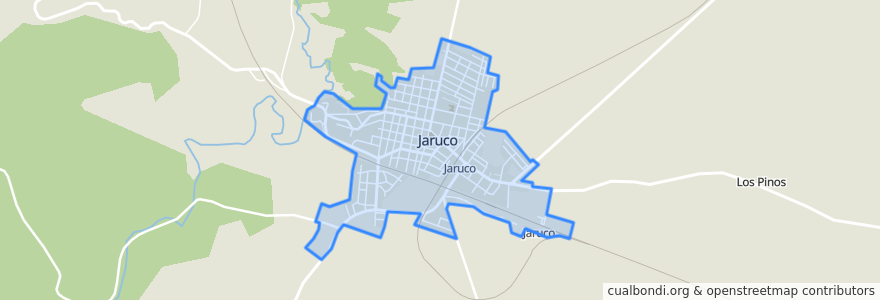 Mapa de ubicacion de Pueblo de jaruco.