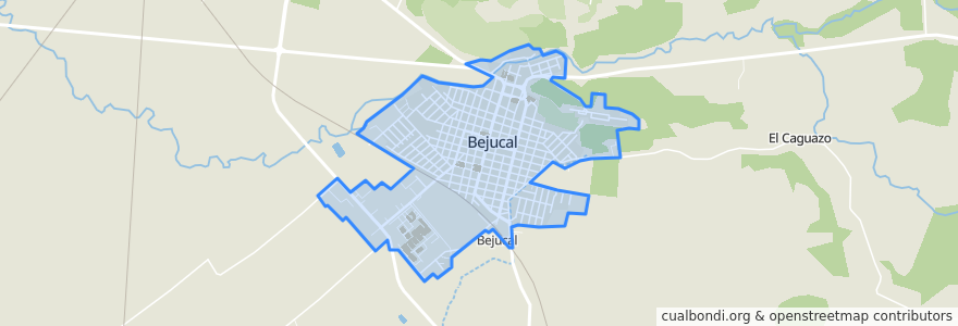 Mapa de ubicacion de Ciudad de Bejucal.