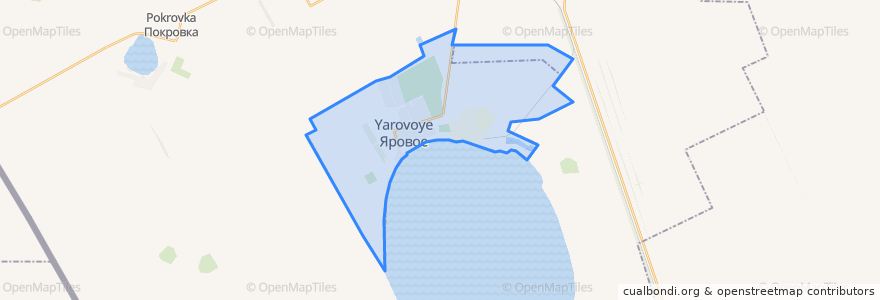 Mapa de ubicacion de городской округ Яровое.