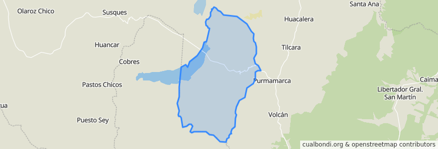 Mapa de ubicacion de Municipio de El Moreno.