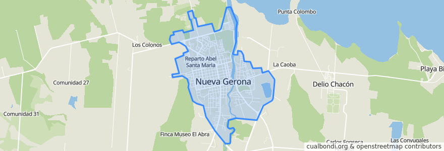 Mapa de ubicacion de Ciudad de Nueva Gerona.