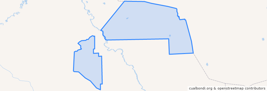 Mapa de ubicacion de Межселенные территории.