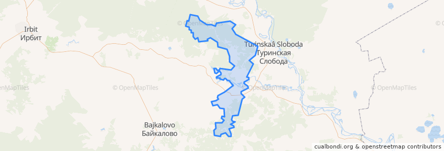 Mapa de ubicacion de Ницинское сельское поселение.