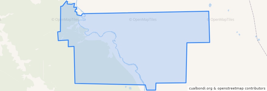 Mapa de ubicacion de Унже-Павинское сельское поселение.