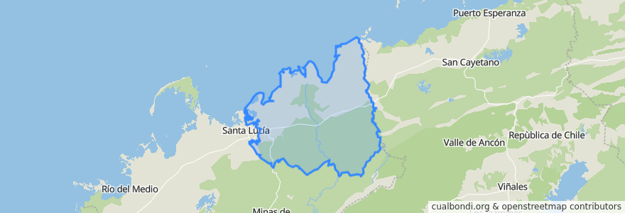 Mapa de ubicacion de La Sabana.