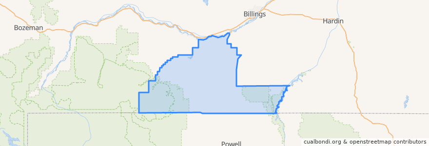 Mapa de ubicacion de Carbon County.