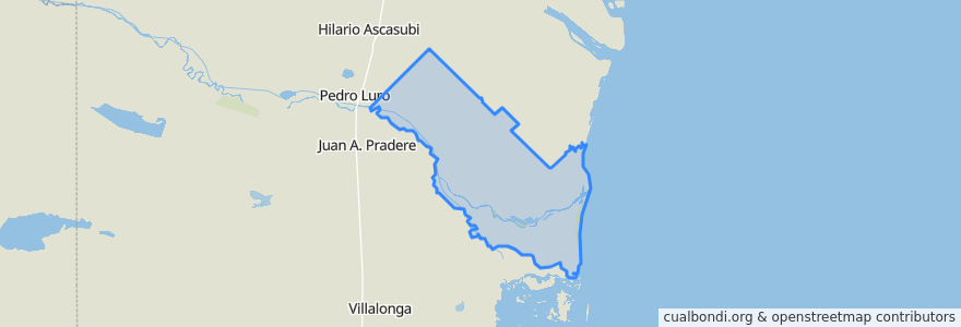 Mapa de ubicacion de Cuartel XV.