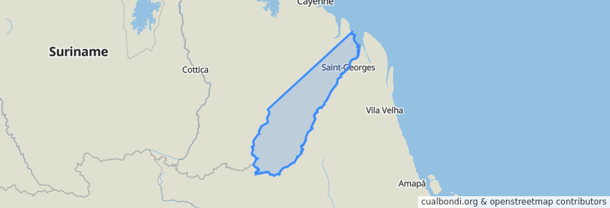 Mapa de ubicacion de Saint-Georges.